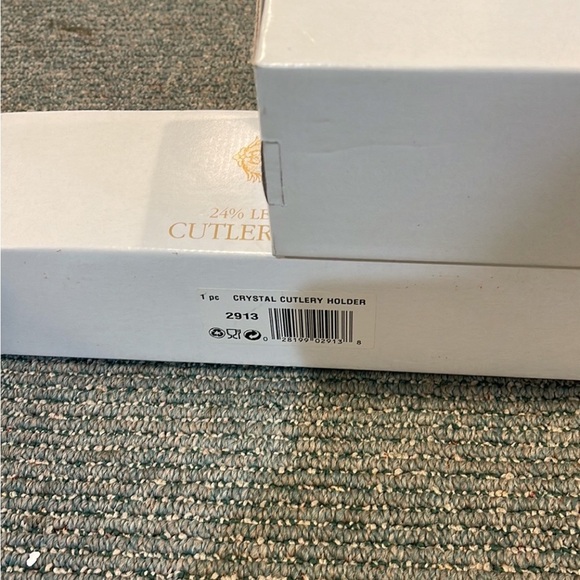 Set of 3 Crystal flatware caddies - Picture 5 of 5